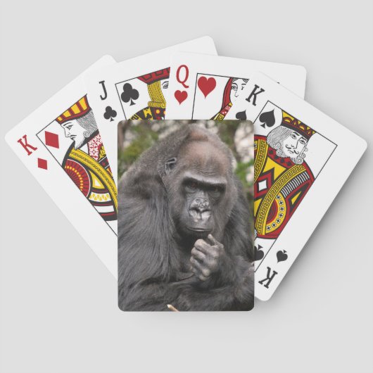 Gorilla Thinker Pokerkaarten (Achterkant)