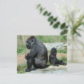Gorilla Time Out Postcard Briefkaart (Staand voorkant)