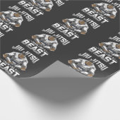 Gorilla Train als Beast Jiu Jitsu Martial Arts Cadeaupapier (Hoek)