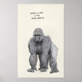 gorilla trivia poster (Voorkant)