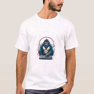 Gorilla tshirt, anime gorilla, cartoon dierenspull t-shirt