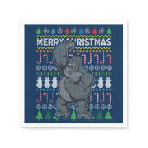 Gorilla Ugly KerstSweater Wildlife Series