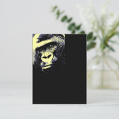 Gorilla uitnodiging - Grappige Gorilla uitnodiging (Staand voorkant)