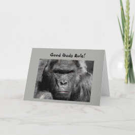 Gorilla, Vaderdag Wenskaart Kaart