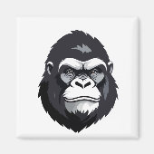 Gorilla Vector Art Animal Modern Urban Graphic Magneet (Voorkant)