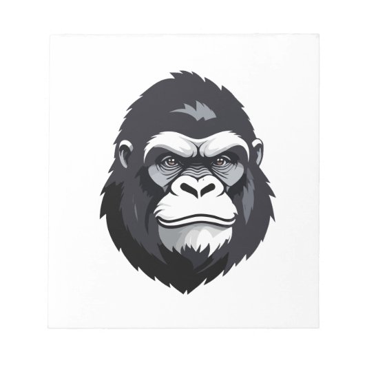 Gorilla Vector Art Animal Modern Urban Graphic Notitieblok (Voorkant)
