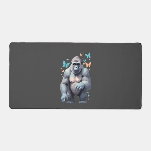 Gorilla Vector Schilderen Schattig Fun Animal Play Bureaumat (Voorkant)