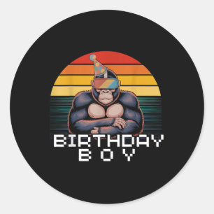 Gorilla Verjaardag Decoraties Aap Label VR Gamer F