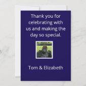 Gorilla-verjaardagsfeestje in het wild bedankkaart (Achterkant)