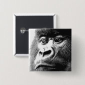 Gorilla Vierkante Button 5,1 Cm (Voorkant /achterkant)