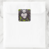 Gorilla Vierkante Sticker (Tas)