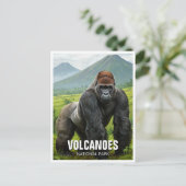 Gorilla Volcanoes Nationaal Park Rwanda Reizen Briefkaart (Staand voorkant)