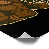 Gorilla vs 100 men epic battle poster (Hoek)