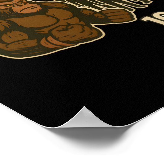 Gorilla vs 100 men epic battle poster (Hoek)