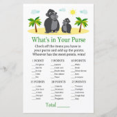 Gorilla Wat zit er in je baby shower met handtas (Voorkant)