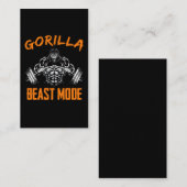 Gorilla Weightlift Beast Powerlift Fitness Visitekaartje (Voorkant / Achterkant)