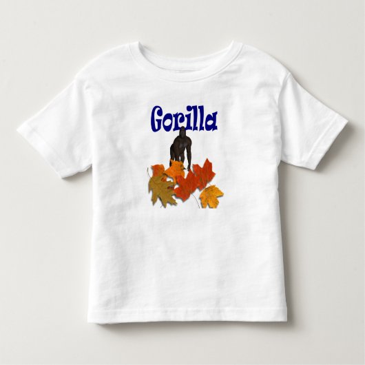 Gorilla wild animals kinder t shirt (Voorkant)