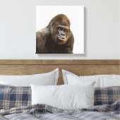 Gorilla wild oerwoud dierentuin foto canvas afdruk (Insitu (Slaapkamer))