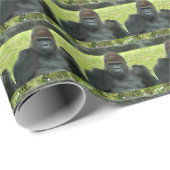 Gorilla Wild Pattern Birthday Theme Cadeaupapier (Rol Hoek)