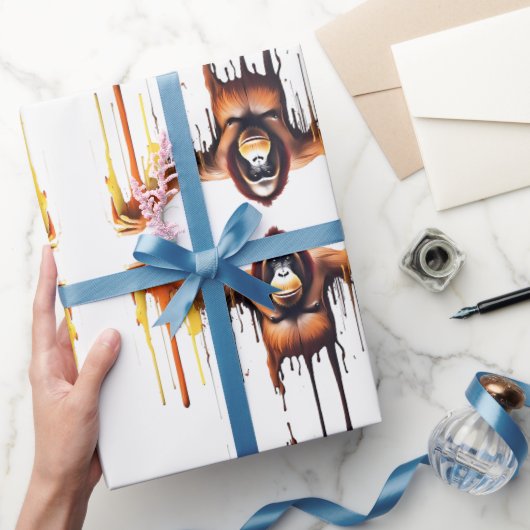 Gorilla Wildlife & Natuur Water Color Set Cadeaupapier (Geschenken)