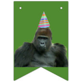 Gorilla with Balloons Birthday Joy Vlaggetjes (Eerste vlag)