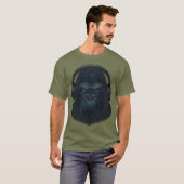 Gorilla with Headphones — Fierce Music Lover  T-shirt (Voorkant volledig)