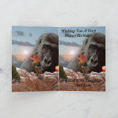 Gorilla With Loving Eyes, Birthday Kaart (Binnen)