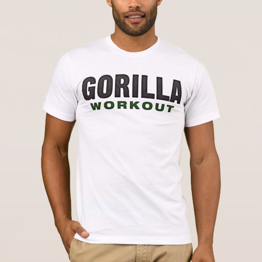 Gorilla Workout Light Apparel T-shirt (Voorkant)