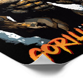 Gorilla Workout T-shirts Gorilla Mode Gym En Bodyb Poster (Hoek)