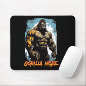 Gorilla Workout Tees Gorilla Mode Gym And Bodybuil Muismat (Met muis)