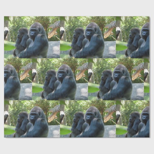 Gorilla Wrapping Paper Cadeaupapier (Vlak)