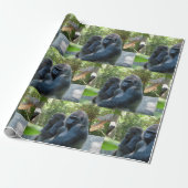 Gorilla Wrapping Paper Cadeaupapier (Uitgerold)