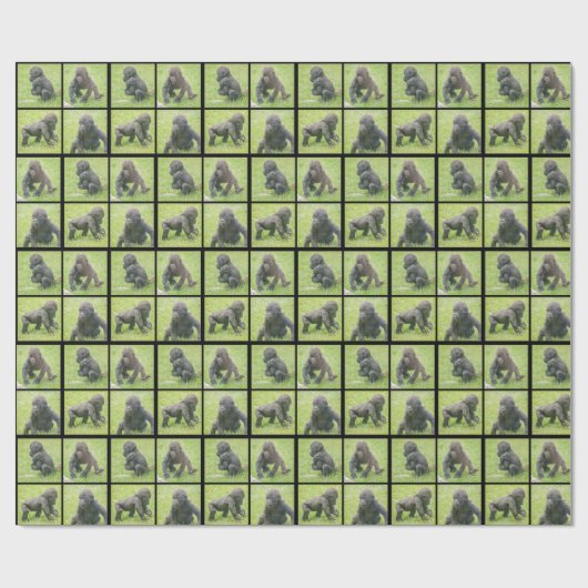 Gorilla Wrapping Paper Cadeaupapier (Vlak)