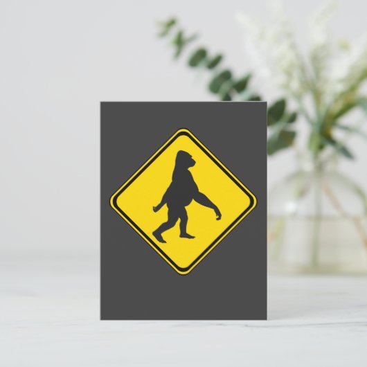 Gorilla Xing. Briefkaart (Staand voorkant)