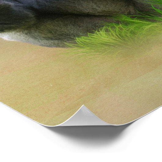 Gorilla & Yellow Daisy Poster (Hoek)