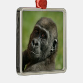Gorilla Youngster Metalen Ornament (Rechts)