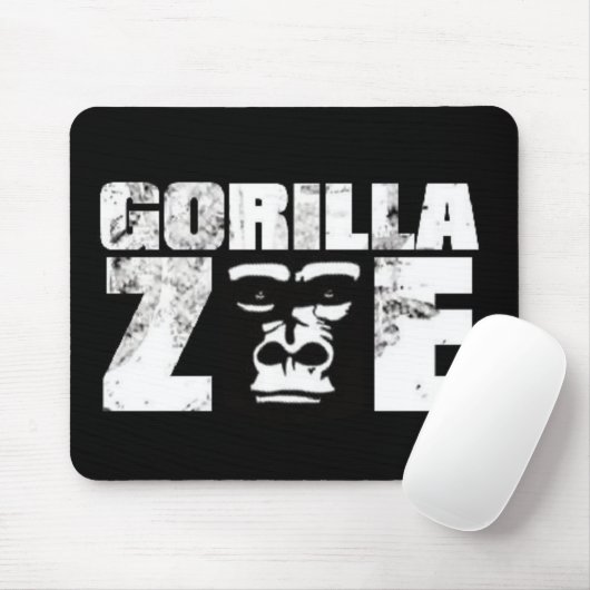 Gorilla Zoe Mousepad - Logo Muismat (Met muis)