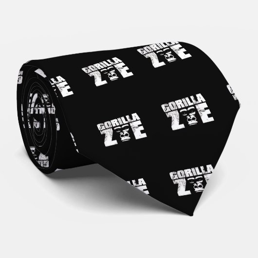 Gorilla Zoe Stropdas - Logo (Opgerold)