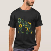 Gorilla Zonnebloem Meisje Bloemen Aap Dier Hawaiia T-shirt (Voorkant)