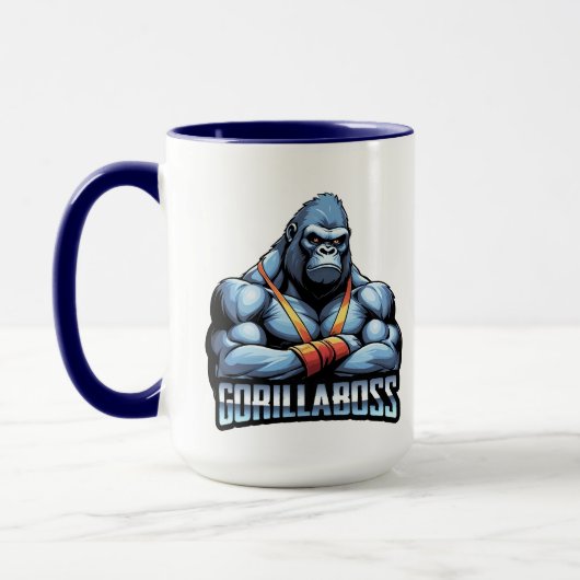 GorillaBoss - Grappige gorilla afbeelding - Goril Mok (Links)