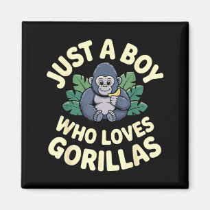 Gorillapak Voor Jongens Mannen Kind Dierenliefhebb Magneet