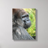 Gorillaprofiel Canvas Afdruk (Voorkant)