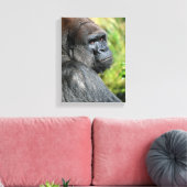 Gorillaprofiel Canvas Afdruk (Insitu (Woonkamer))