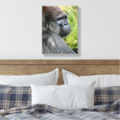 Gorillaprofiel Canvas Afdruk (Insitu (Slaapkamer))