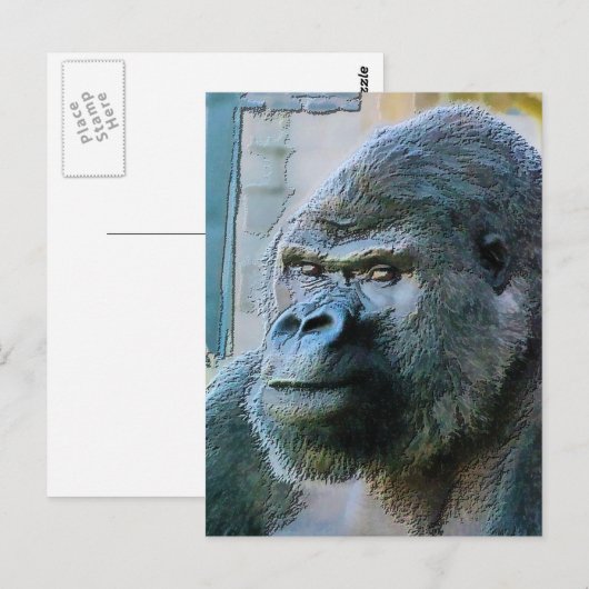 GORILLAS BRIEFKAART (Voorkant / Achterkant)