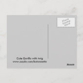 gorilla's briefkaart (Achterkant)