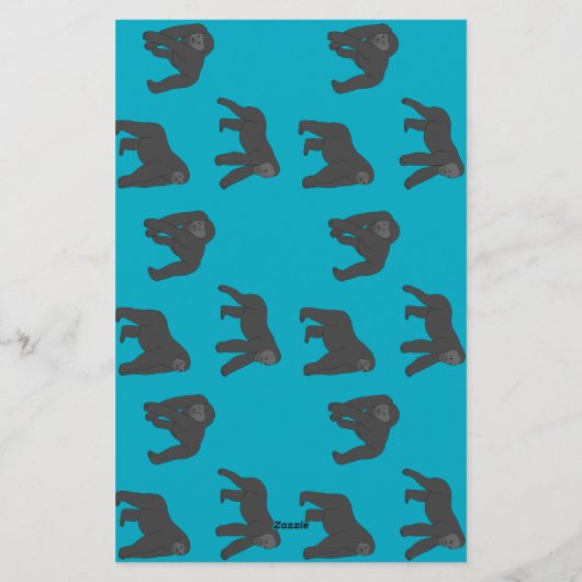 Gorillas Briefpapier (Achterkant)