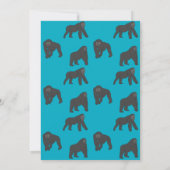 Gorilla's Gefeliciteerd Kaart (Achterkant)