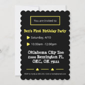 Gorilla's Go Bananas Verjaardag Uitnodiging (Achterkant)