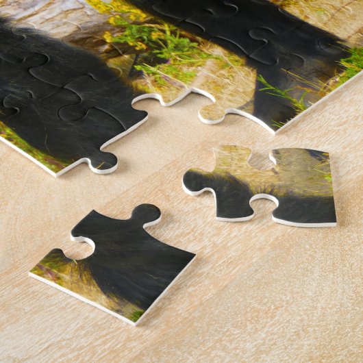 Gorillas. Jigzaag Puzzle Legpuzzel (Zijkant)